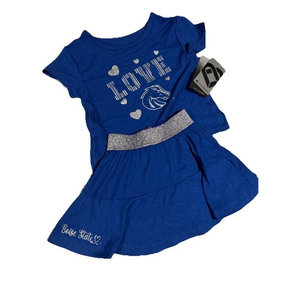 NEW Boise State Broncos Colosseum Toddler Shirt Skirt Set Toddler Girl 3T NCAA - Picture 2 of 10